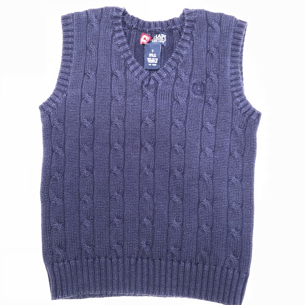 Boys Chaps Sweater Vest - Size 7